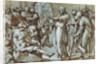 Raising of the Son of the Widow of Naim (recto), Madonna and Child with Saints (verso) by Giovanni Battista Naldini