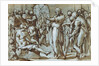 Raising of the Son of the Widow of Naim (recto), Madonna and Child with Saints (verso) by Giovanni Battista Naldini