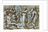 Raising of the Son of the Widow of Naim (recto), Madonna and Child with Saints (verso) by Giovanni Battista Naldini