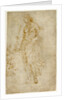 Female Figure with a Tibia, and Ornamental Studies (recto), Ornamental Studies (verso) by Raphael