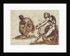 Classical Nudes (recto), Classical Statuary (verso) by Théodore Géricault