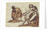 Classical Nudes (recto), Classical Statuary (verso) by Théodore Géricault