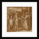 Cardinal Albornoz Gives the Farnese the Keys to Valentino by Taddeo Zuccaro