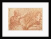 Studies of Saints John the Baptist and Jerome, a Crucifix, and Various Heads (recto), Studies of the Christ Child, a Crucifix, and a Dog (verso) by Parmigianino