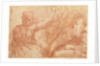 Studies of Saints John the Baptist and Jerome, a Crucifix, and Various Heads (recto), Studies of the Christ Child, a Crucifix, and a Dog (verso) by Parmigianino