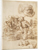 A Group of Shepherds, and Other Studies by Agostino Carracci
