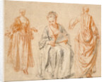 Studies of Three Women by Jean-Antoine Watteau