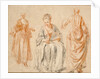 Studies of Three Women by Jean-Antoine Watteau