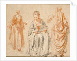 Studies of Three Women by Jean-Antoine Watteau