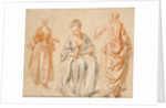 Studies of Three Women by Jean-Antoine Watteau