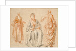 Studies of Three Women by Jean-Antoine Watteau