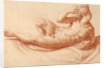 Reclining Male Nude by Francesco Salviati