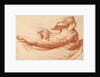 Reclining Male Nude by Francesco Salviati