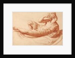 Reclining Male Nude by Francesco Salviati
