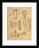 Studies of Antiquities (recto), Studies of Antiquities (verso); Nicolas Poussin by Anonymous