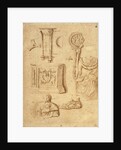 Studies of Antiquities (recto), Studies of Antiquities (verso); Nicolas Poussin by Anonymous