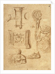Studies of Antiquities (recto), Studies of Antiquities (verso); Nicolas Poussin by Anonymous