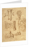 Studies of Antiquities (recto), Studies of Antiquities (verso); Nicolas Poussin by Anonymous