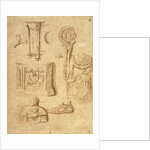 Studies of Antiquities (recto), Studies of Antiquities (verso); Nicolas Poussin by Anonymous