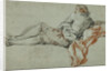 Reclining Male Figure by François Boucher