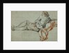 Reclining Male Figure by François Boucher