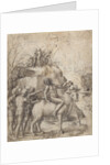 A Man Riding a Bull, and Other Figures by Correggio