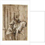 Saint Martin Dividing His Cloak with a Beggar by Lorenzo Lotto