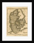Map of Denmark, 1819, by J. Mawman
