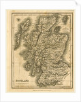 Map of Scotland, 1819 by J. Mawman