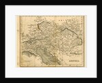 Map Austria, 1819 by J. Mawman