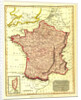 Map of France according to the treaty of Paris in 1814 by Anonymous