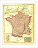 Map of France according to the treaty of Paris in 1814 by Anonymous