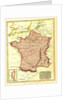 Map of France according to the treaty of Paris in 1814 by Anonymous