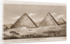 North view of the Pyramids of Djizeh, 1817, Egypt by Anonymous