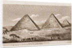 North view of the Pyramids of Djizeh, 1817, Egypt by Anonymous