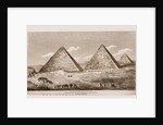 North view of the Pyramids of Djizeh, 1817, Egypt by Anonymous