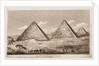 North view of the Pyramids of Djizeh, 1817, Egypt by Anonymous