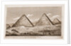 North view of the Pyramids of Djizeh, 1817, Egypt by Anonymous