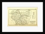 A Topographical Dictionary of the United Kingdom, Leicestershire map, UK by Anonymous