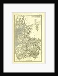 Lancashire map 1824, A Topographical Dictionary of the United Kingdom, UK by Anonymous
