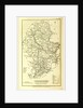 Staffordshire, map 1824, A Topographical Dictionary of the United Kingdom, UK by Anonymous