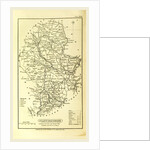 Staffordshire, map 1824, A Topographical Dictionary of the United Kingdom, UK by Anonymous