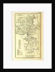 Oxfordshire, map, A Topographical Dictionary of the United Kingdom by Anonymous