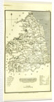 Northumberland map, 1824, UK by Anonymous