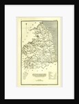 Northumberland map, 1824, UK by Anonymous