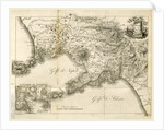 Map of Napels, Golf of Napels, Napoli e Contorni, Editore L. Galanti, Italy by Anonymous
