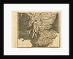 Scotland, map 1824, A Topographical Dictionary of the United Kingdom by Anonymous
