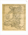 A Topographical Dictionary of Wales, map of North and South Wales by Anonymous