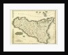 Map Sicily, Italy by Anonymous