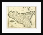 Map Sicily, Italy by Anonymous